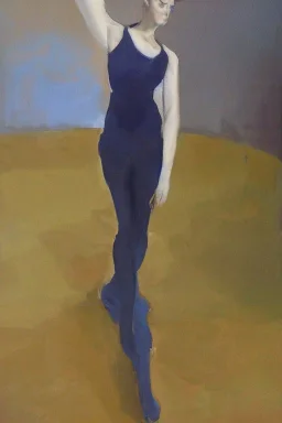 Full body portrait, painting, medium shot lady volumetric ladies