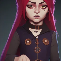 Portrait of an adorable witch kid by Nick Harris