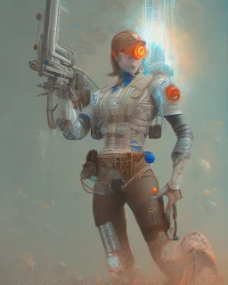 cyber gunslinger by james jean