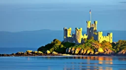 Stone castle by the ocean