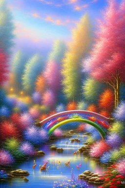 verybeautiful-magical-garden-of-the-angelic-kingdom-blue-and-pink-plants-and-trees-small-river-sunshine-flowers-haze-thumb-rainbow-ufo-bright-colors