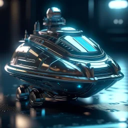 vector graphics 2d shiny metallic spaceship warped vacuum cleaner with crew bokeh like f/0.8, tilt-shift lens 8k, high detail, smooth render, down-light, unreal engine, prize winning