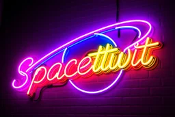 the Spacetwit multi color neon sign, ultimate psychedelic beauty