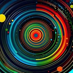 Concentric circles abstract background