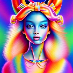 Lisa Frank girl, cute, beautiful