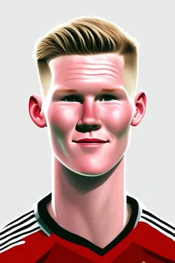 Scott McTominay Footballer ,cartoon 2d