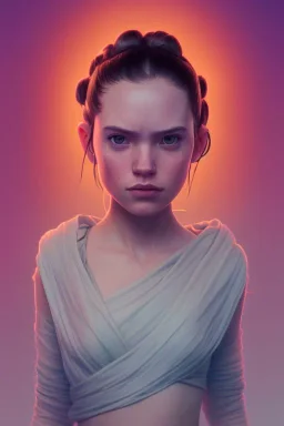 Detailed portrait of rey skywalker, contrasting colors, unreal engine, greg rutkowski, loish, rhads, beeple, makoto shinkai and lois van baarle, ilya kuvshinov, rossdraws, tom bagshaw, alphonse mucha, global illumination, detailed and intricate environment