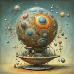 Surreal pneumatic numbered lottery ball drawing machine, fibonacci sequence lottery ball hopper with vacuum tubes protruding from snail-like glass shell, bright colors, bizarre modern machine, by peter Gric and Shaun Tan and Joan Miro, intricate detail, sharp focus, mind-bending surreal image, impossible machine, vivid pastel colors, splash art