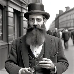 argyle the 1920s street magician bearded