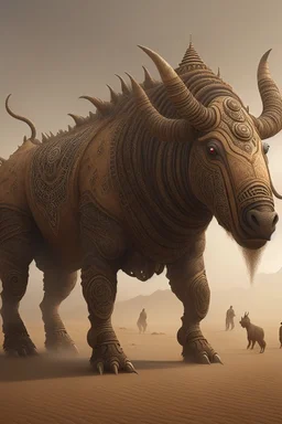 Sandstorm animal,3d 4k octane render, lifelike, photorealistic, artstation, illustration, smooth, sharp focus, ornate, intricate, complex, highly detailed, digital painting, smooth, art by tom bagshaw, akihiko yosh