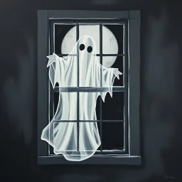 GHOST ON THE WINDOW