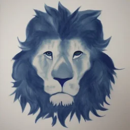 blue, lion made of cloud, clouds