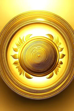 Create an image of the golden sun