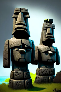 moai easter island golems