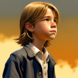 a realistic real-life full-body picture of an 11-year-old boy in school uniform with shorts and a blazer and sneakers
