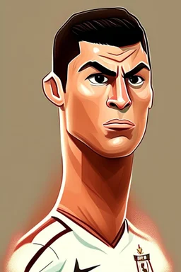 Cristiano Ronaldo Footballer ,cartoon 2d