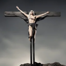 The crucifixion of Lady Gaga