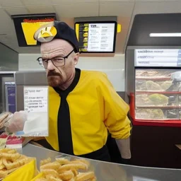 Walter White takes your order at McDonald's