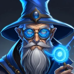 Cyberse wizard using glasses