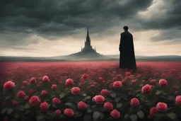 Childe Roland to the Dark Tower Came, standing in a proliferous field of faded roses