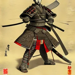 Samurai warrior vintage, Ukiyo-e