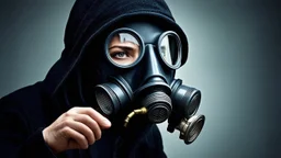 A powerful image that speaks volumes about our times. How do you interpret the symbolism of the gas mask? Let’s discuss in the comments below.