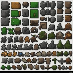 sprite sheet 32x32 pixel art metal scrap