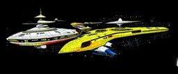 the uss enterprise 1701 from star trek drwwn by warhol