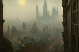 Edimburgh+Gothic town+Art deco Metropolis +alphonse mucha, greg rutkowski,matte painting, cryengine, hyper detailed, felix kelly, fantasy art, seb mckinnon