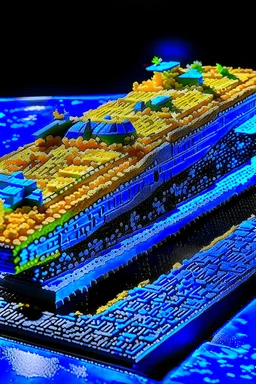 Stealth bomber made of rice crispy treats, photorealistic