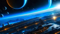 New world in space, sci-fi