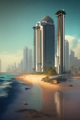 Modern futuristic Mumbai coast