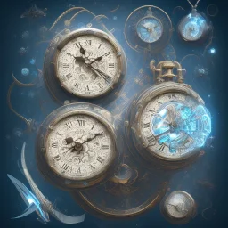 Give me mighty majestic clocks with pale blue sky