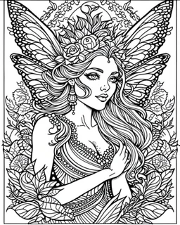 fairy coloring page