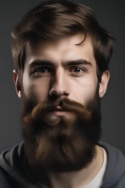 a 23 year old man with a brown beard