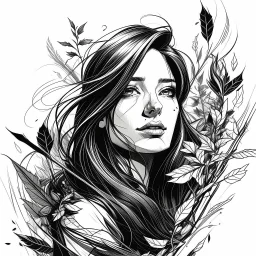 A black and white drawing, to impress