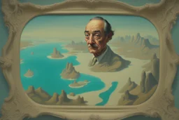 The painting of Salvador Dali in the style of grotesque caricatures, hyperrealistic landscapes, #pixelart, richly detailed genre paintings, time-lapse photography, haunting structures, zombiecore , in the style of quirky figurative ian spriggs paul barson comical figurative jim lively.