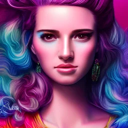 Susanna Karn, sexy, beautiful, young woman, detailed gorgeous face, vaporwave aesthetic, synthwave, colorful, psychedelic, artstation, concept art, smooth, extremely sharp detail, finely tuned detail, ultra high definition, 8 k, unreal engine 5, ultra sharp focus, illustration, art by artgerm mary dimova, jim lee, greg rutkowski and alphonse mucha