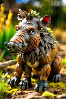 Warthog pumbaa sitting