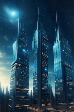 Dream city side skyscrapers