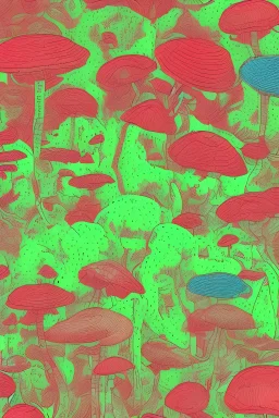 Product, fluorescent, Photorealistic, 3d logo, detailed embroidery, tshirt, front & back,in the style of psychedelic, produc, o, mushroom crowd, vfx, hyper detailed, artstation, 3d art, smooth, sharp focus, ray tracing, vibrant, photorealistic,oohli_official