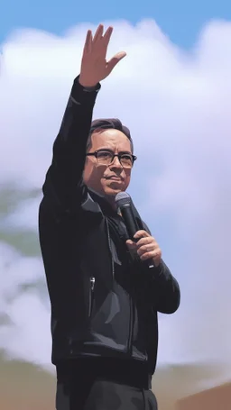 Imágen de Gustavo Petro arte pop magnífica exacta