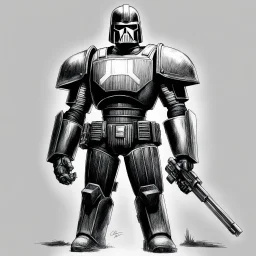 X-ray of Judge Dredd by Carlos Ezquerra.