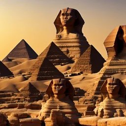 the great sphere of giza next to sphinx,