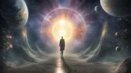 matrix universe, space, planets, god creation walking in the light