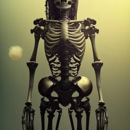 skeleton archer, steam punk, realistic, made in octane, cinematic, ultra-realistic, extremely detailed octane rendering, 8K, VRAY Super Real ar 2:3, dof photorealistic futuristic 50mm lens hard lighting dark gray tintype photograph, realistic lighting, sepia color