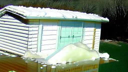 plastic shed melting due to sun