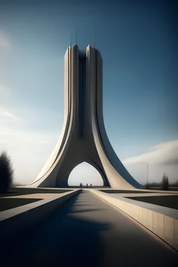 iranian islamic inspired architecture modern minimal fluid landmark monument