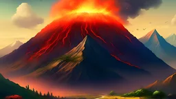 Gigantic volcano