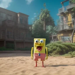 spongebob realistic, 8k,